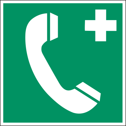 Évacuation premier secours - Téléphone pour le sauvetage.png