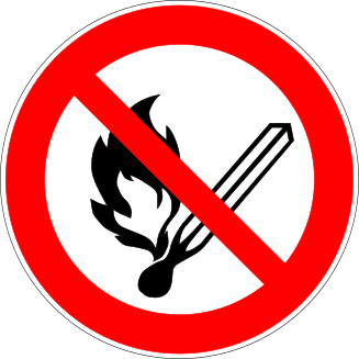 Interdiction - Flamme nue interdite et défense de fumer.png