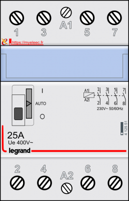 Legrand contacteur de puissance 25A - 4125 51.png