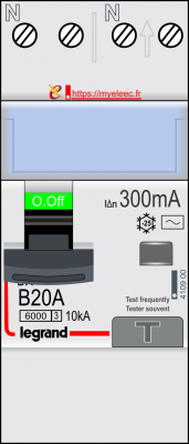 Disjoncteur différentiel Legrand B20A - 300mA - 4 109 00 OFF.png